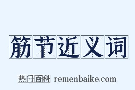 筋节近义词是什么意思的图片